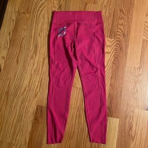 Peloton pink leggings, size M, never worn